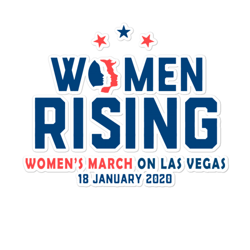 Women's Rising   Women's March On Las Vegas 2 Sticker | Artistshot