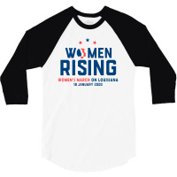 Women's Rising   Women's March On Louisiana 2 3/4 Sleeve Shirt | Artistshot