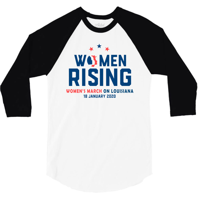 Women's Rising   Women's March On Louisiana 2 3/4 Sleeve Shirt | Artistshot