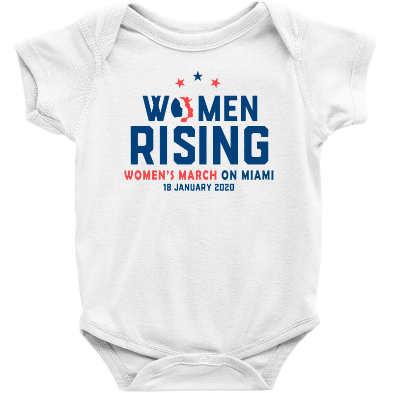 Women's Rising   Women's March On Miami 2 Baby Bodysuit | Artistshot