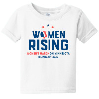 Women's Rising   Women's March On Minnesota 2 Baby Tee | Artistshot