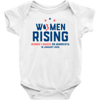 Women's Rising   Women's March On Minnesota 2 Baby Bodysuit | Artistshot