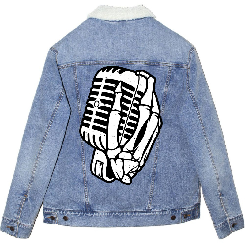 Death Singer Unisex Sherpa-lined Denim Jacket | Artistshot