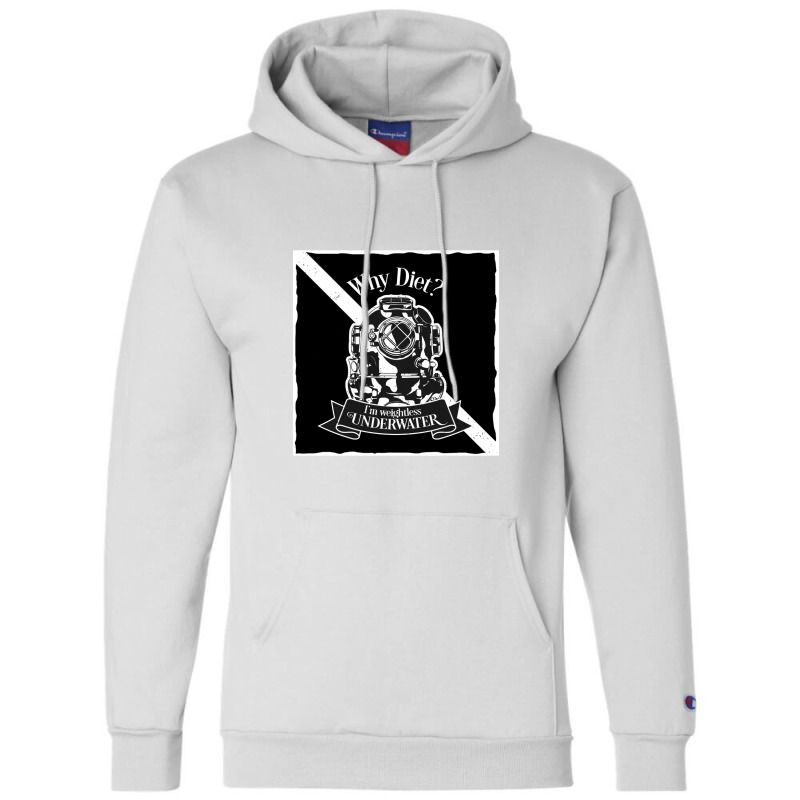 Im Weightless Underwater Champion Hoodie by Pixelcon | Artistshot