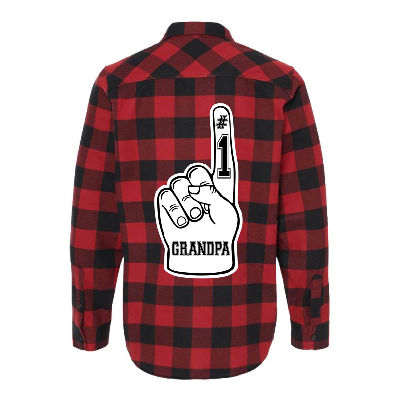 Number One Grandpa ( #1 Grandpa ) Flannel Shirt | Artistshot