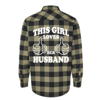 This Girl Loves Her Husband Flannel Shirt | Artistshot