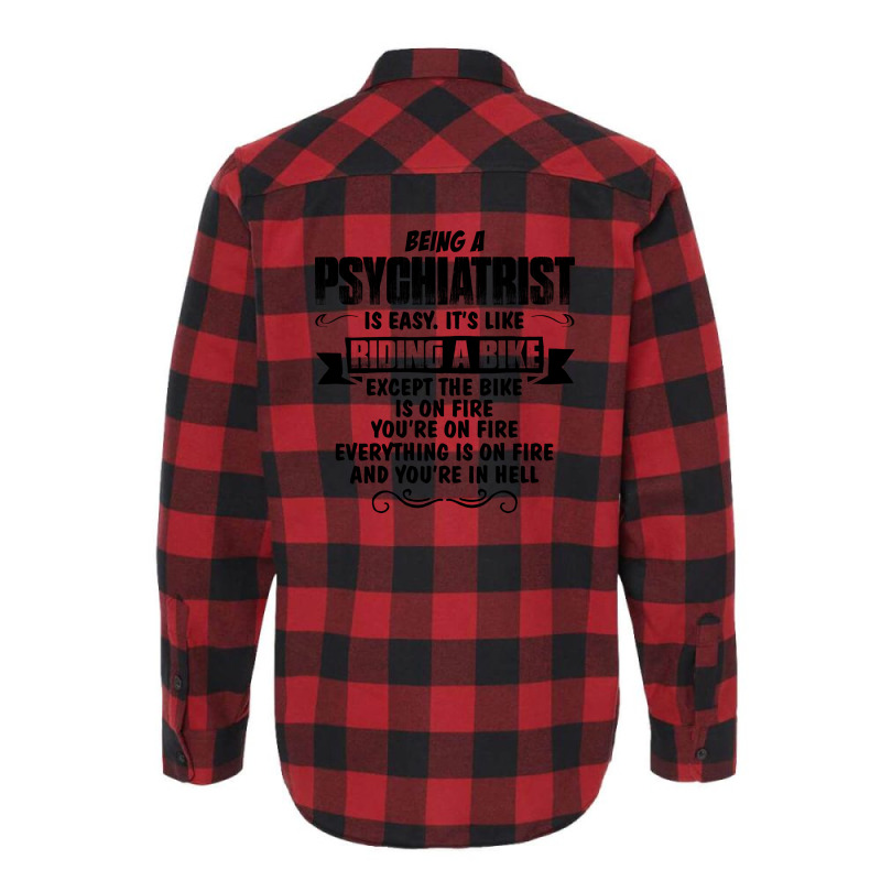 Being A Psychiatrist Copy Flannel Shirt | Artistshot