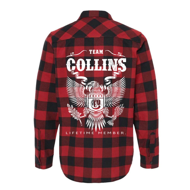 Team Collins Lifetime Member Flannel Shirt | Artistshot