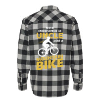 Never Underestimate An Uncle With A Mountain Bike Flannel Shirt | Artistshot