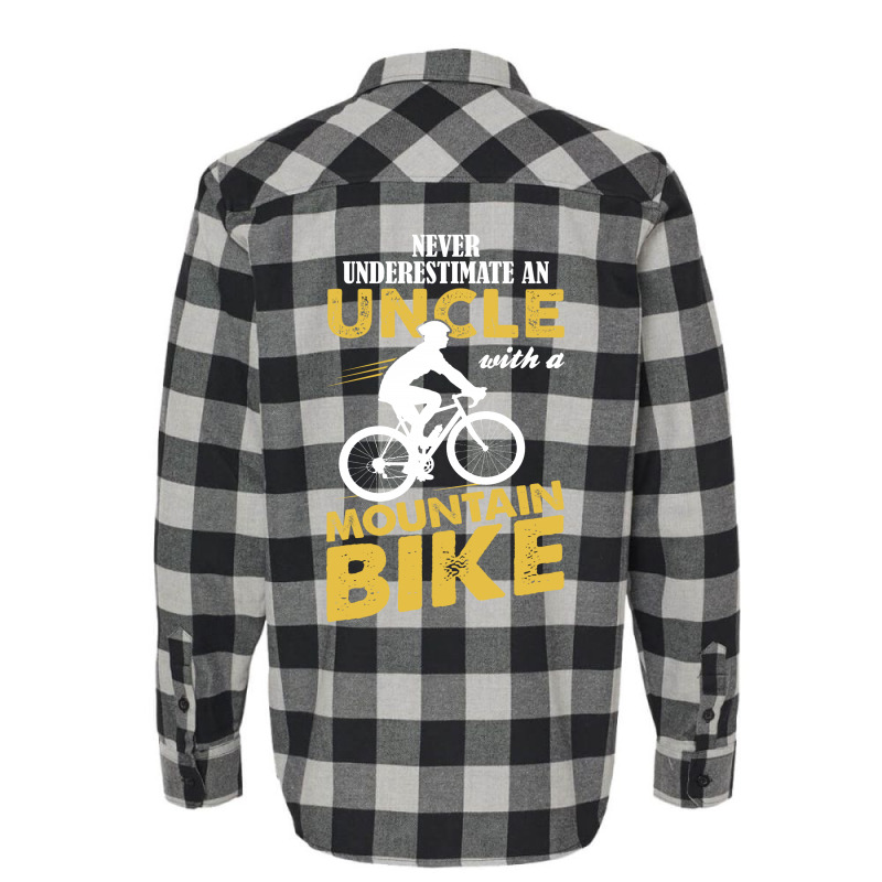 Never Underestimate An Uncle With A Mountain Bike Flannel Shirt | Artistshot