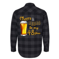 Cheers And Beers To  My 48 Years Flannel Shirt | Artistshot