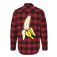 X Banana Pixel Art Flannel Shirt | Artistshot