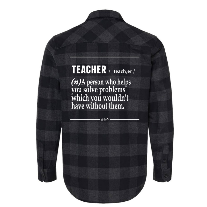 Teacher Noun Flannel Shirt | Artistshot