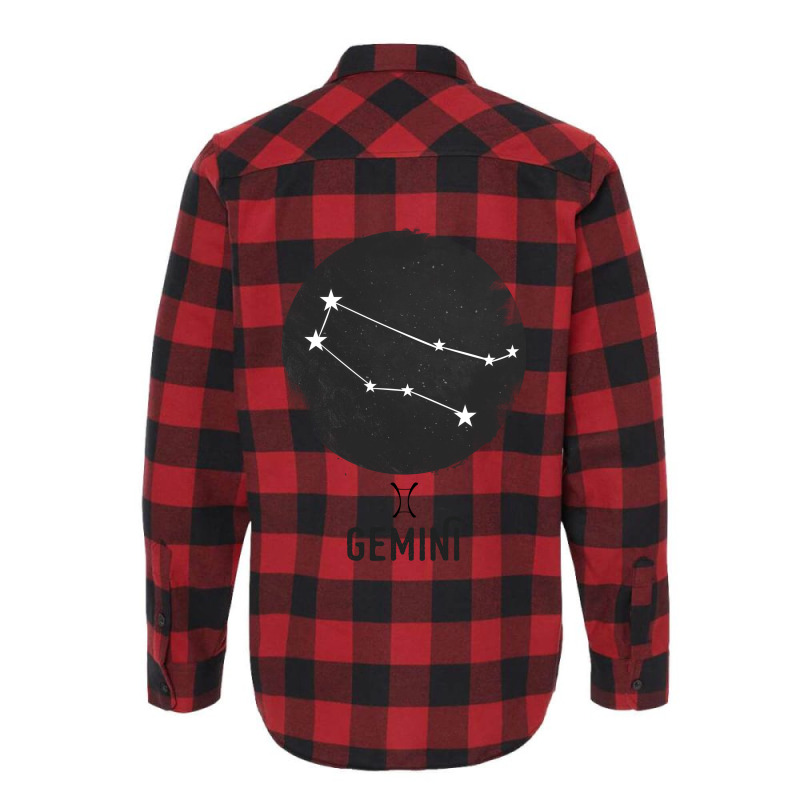 Minimal Gemini Zodiac Sign Flannel Shirt | Artistshot