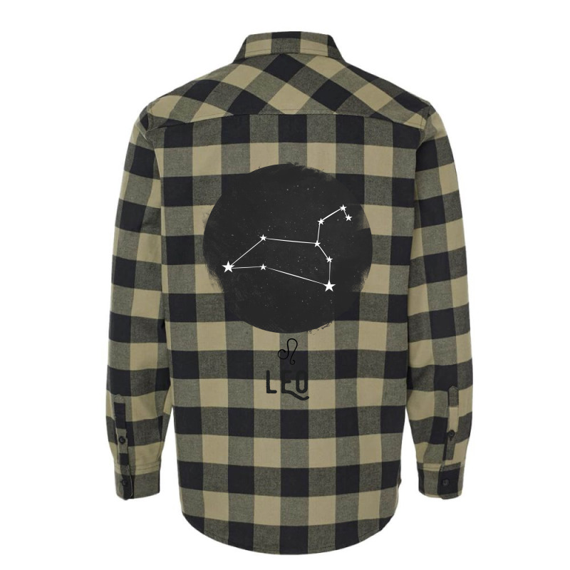 Minimal Leo Zodiac Sign Flannel Shirt | Artistshot