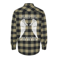 My Sister Is My Guardian Angel Flannel Shirt | Artistshot