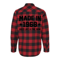 Made In 1968 Aged Like A Fine Wine Flannel Shirt | Artistshot