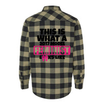 This Is What A 2017 Model Feminist Looks Like Flannel Shirt | Artistshot