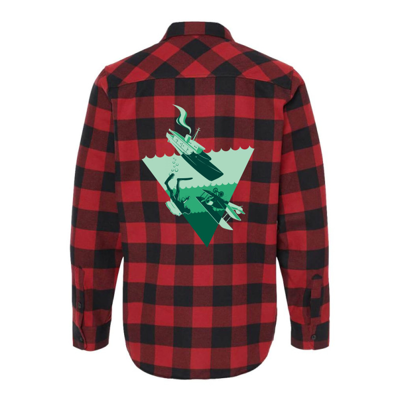 Bermuda Triangle Flannel Shirt by DitreamX | Artistshot