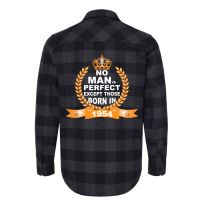 No Man Is Perfect Except Those Born In 1954 Flannel Shirt | Artistshot