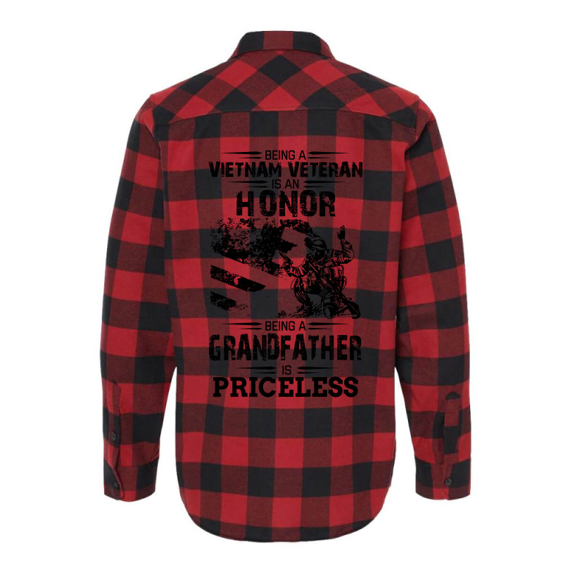 Being A Veteran Is An Honor But A Grandfather Is Priceless Flannel Shirt | Artistshot