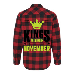 Kings Are Born In November Flannel Shirt | Artistshot