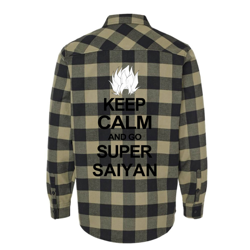 Keep Calm And Go Super Saiyan T Shirt Tee Dragon Dbz Ball Goku Z Veget Flannel Shirt by nurmasit1 | Artistshot