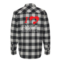 I Love Pitbulls Its People That Annoy Me Flannel Shirt | Artistshot