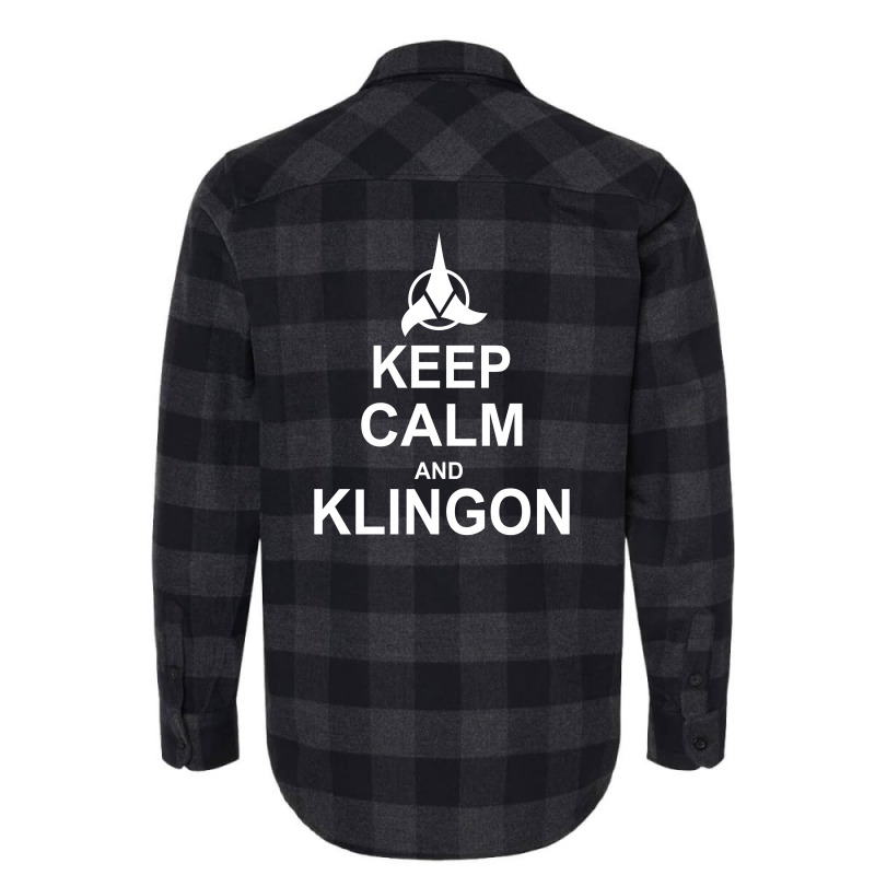 Keep Calm And Klingon Flannel Shirt | Artistshot