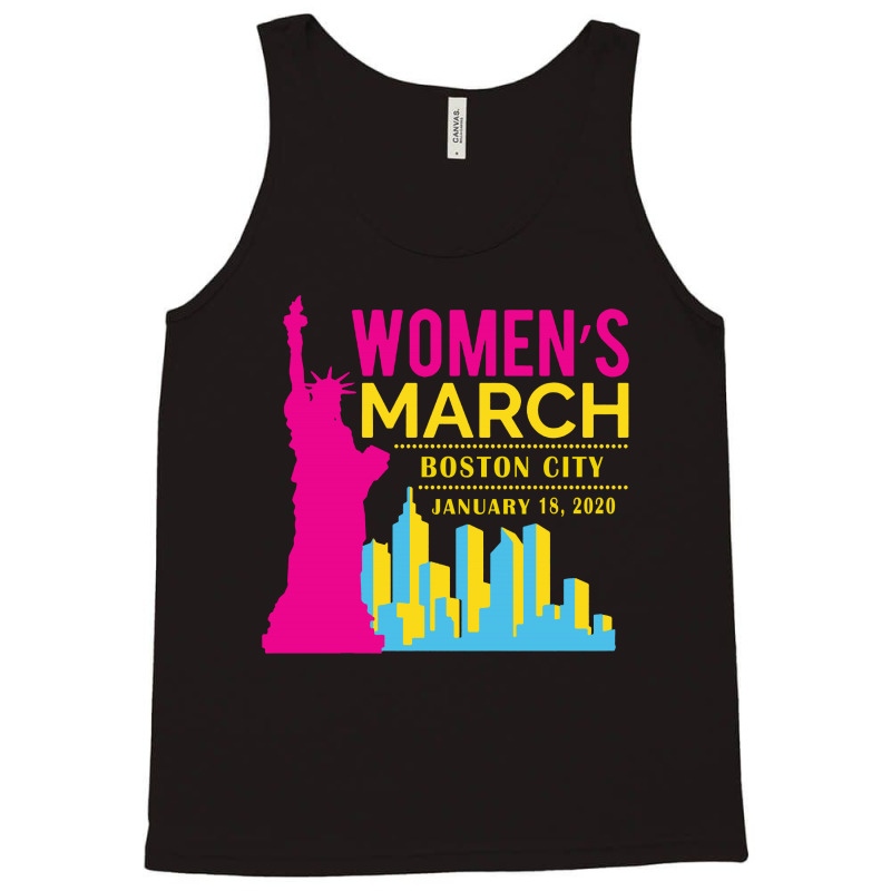 Women's March Boston City, January 18 2020 Tank Top | Artistshot