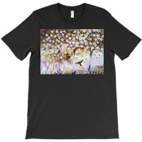 Cherry Blossom T  Shirt White And Brown T-shirt | Artistshot