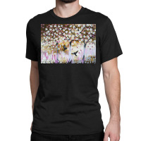 Cherry Blossom T  Shirt White And Brown Classic T-shirt | Artistshot