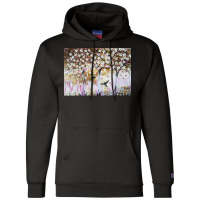 Cherry Blossom T  Shirt White And Brown Champion Hoodie | Artistshot