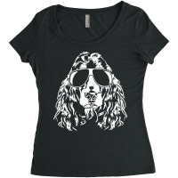 Cocker Spaniel Mom Gift T  Shirt Funny Cocker Spaniel Sunglasses Cool Women's Triblend Scoop T-shirt | Artistshot