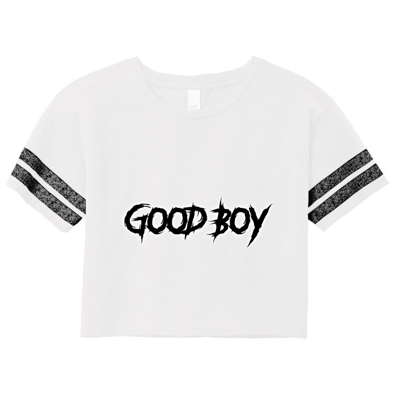 Good Boy Text Scorecard Crop Tee by puri shope | Artistshot