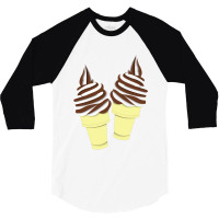 Ice Cream Cone Couple 3/4 Sleeve Shirt | Artistshot