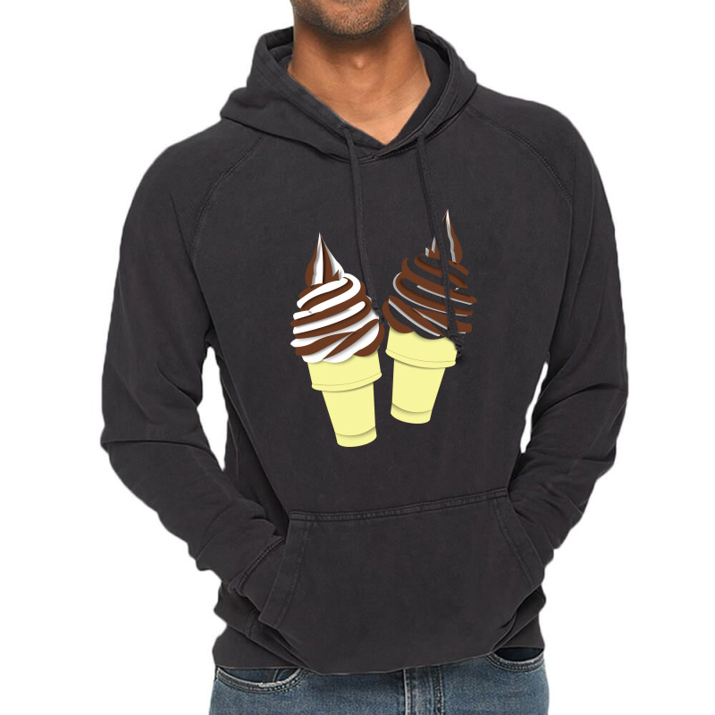 Ice Cream Cone Couple Vintage Hoodie by ririnai | Artistshot