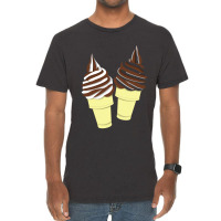 Ice Cream Cone Couple Vintage T-shirt | Artistshot