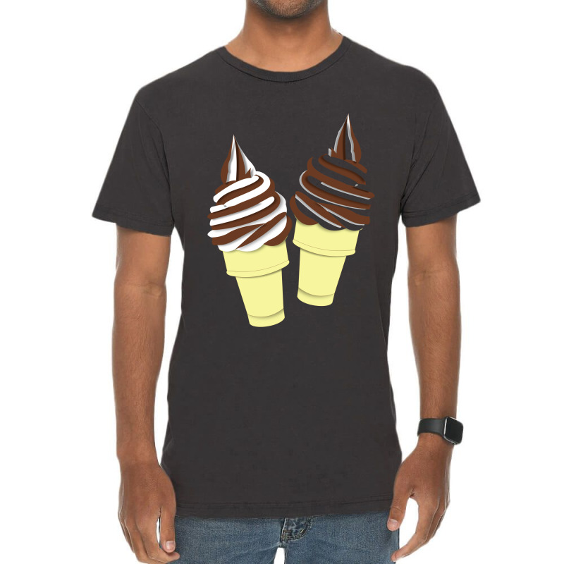 Ice Cream Cone Couple Vintage T-Shirt by ririnai | Artistshot