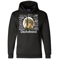 Dachshund T  Shirt Wirehaired Dachshund Traits T  Shirt Champion Hoodie | Artistshot