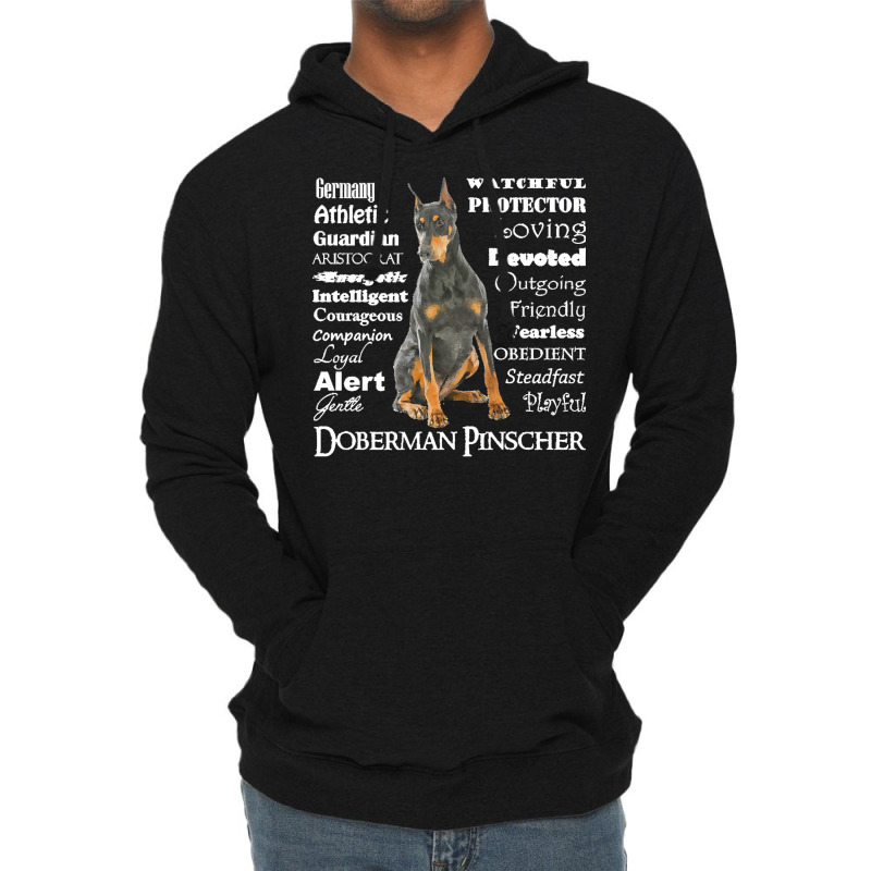 Doberman T  Shirt Lightweight Hoodie by hiram84349 | Artistshot