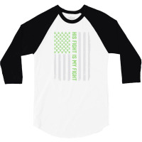 His Fight   American Flag Epilepsy 3/4 Sleeve Shirt | Artistshot