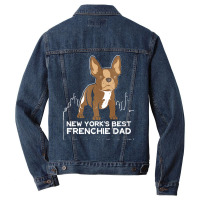 French Bulldog T  Shirt New York Best Frenchie Dad T  Shirt Men Denim Jacket | Artistshot