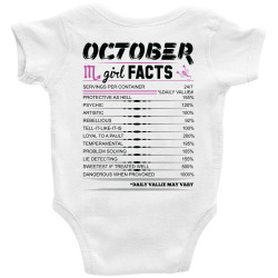 Custom October Girl Facts Scorpio Baby Bodysuit By Sabriacar - Artistshot