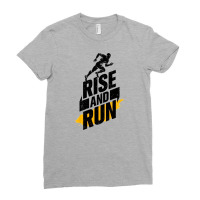 Rise And Run For Gym Ladies Fitted T-shirt | Artistshot