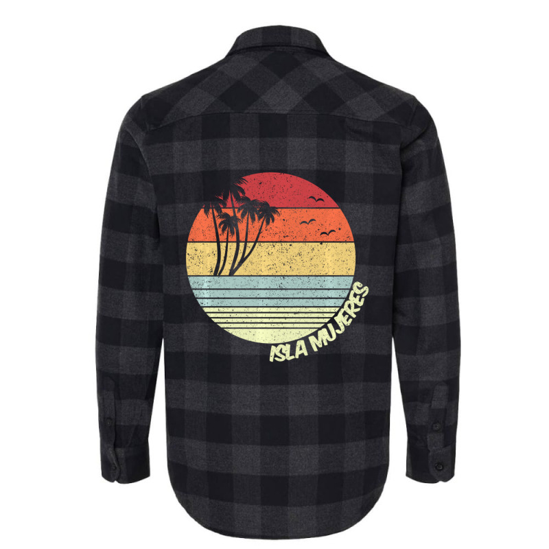 Isla Mujeres Mexico Beach Vacation Souvenir Flannel Shirt by behindcedar22 | Artistshot