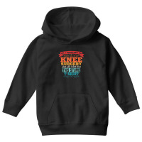 Knee Surgery Acl Replacement Recovery Retro Gift Youth Hoodie | Artistshot