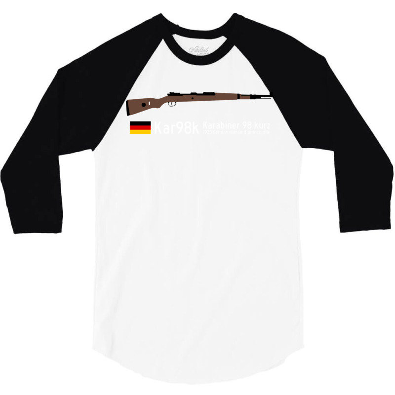 Kar98k Karabiner 98 Kurz 1935 German Standard Service Rifle Historical 3/4 Sleeve Shirt by apolitery | Artistshot