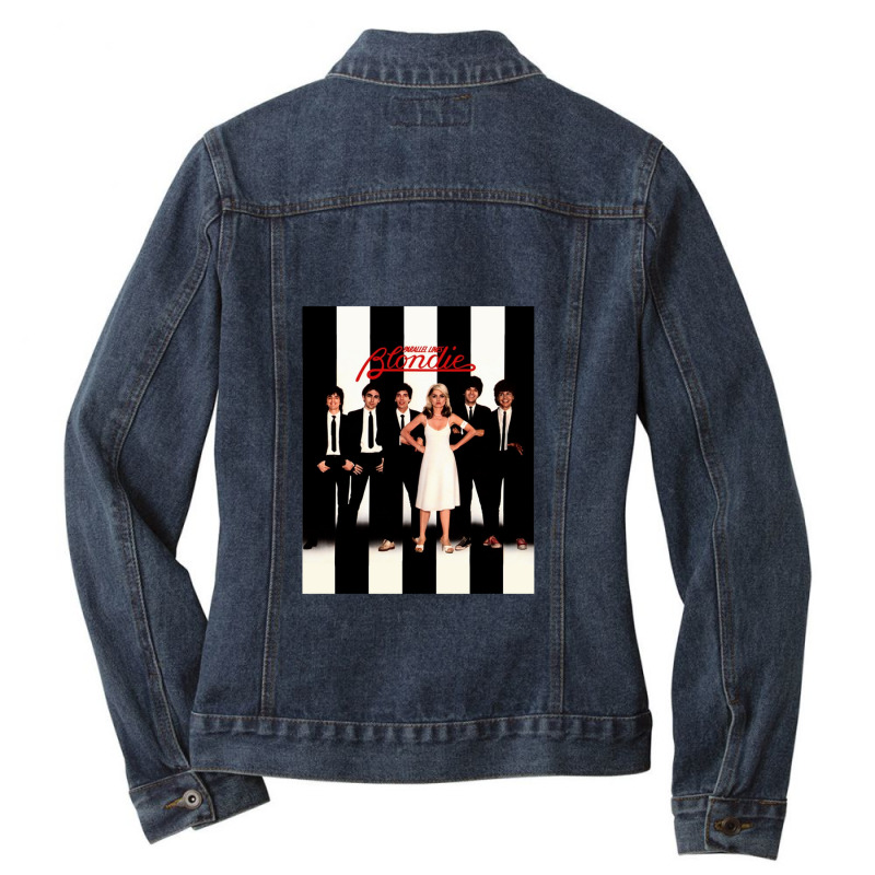 Parallel Lines Ladies Denim Jacket by RahimCook | Artistshot