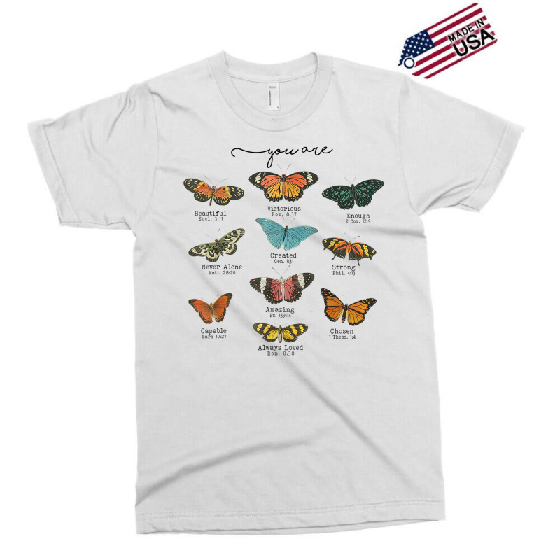 You Are Beautiful Bible Verse Religious Christian Butterfly Exclusive T-shirt | Artistshot